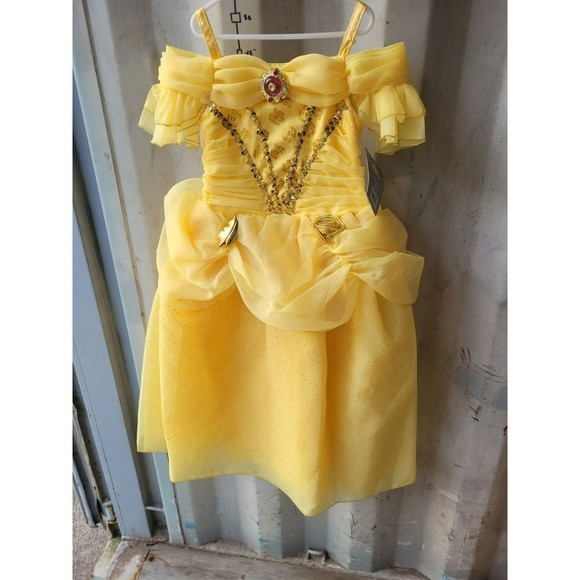 NWT - DISNEY Store Beauty & The Beast Belle Dress - Costume - size 9/10 - Picture 1 of 5